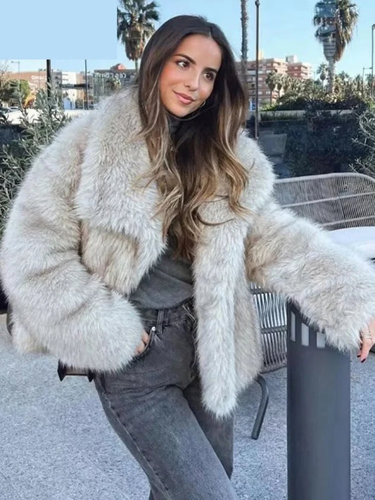 Faux Fur Oversized Warm Coat